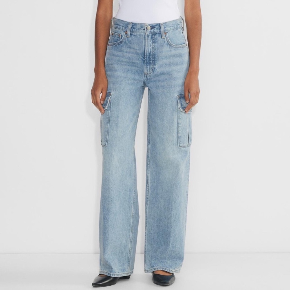 Aritzia Denim Forum Farrah Hi-Rise Wide Leg Jeans Size 31